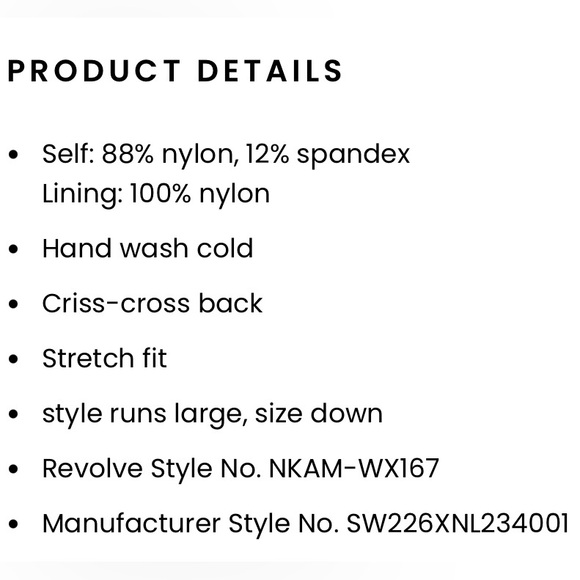 NWOT 🖤 REVOLVE 🖤 Marissa V Neck One Piece in Black by Norma Kamali 🖤 size Large - Picture 12 of 15